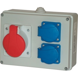 Rozdzielnica budowlana Zestaw box 16A/5p + 2x230