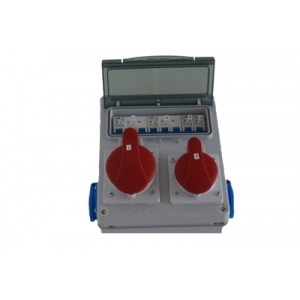 Rozdzielnica zabezpieczona 16+32+2x230v komplet