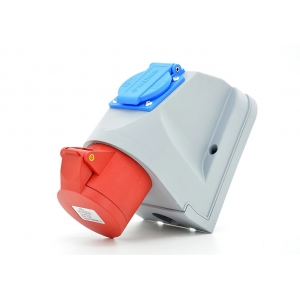 Gniazdo siłowe stałe kombi 16A + 230V IP44 16/5