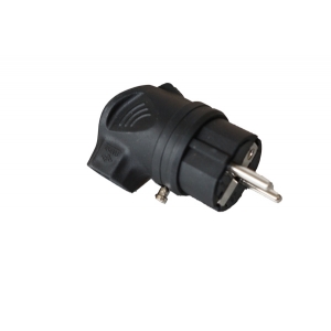 Wtyczka Gumowa kątowa 16A 230V Uni-Schuko guma