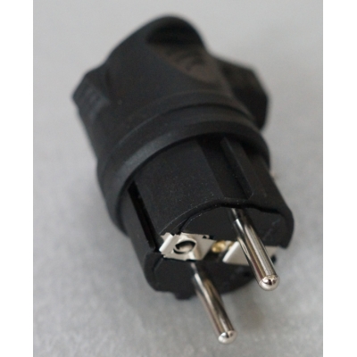 Wtyczka Gumowa kątowa 16A 230V Uni-Schuko guma