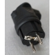 Wtyczka Gumowa kątowa 16A 230V Uni-Schuko guma