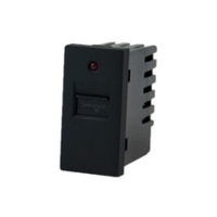 TOUCHME Gniazdo USB 1/2 moduł czarne kolor czarny