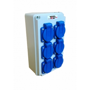 Rozdzielnica budowlana jednofazowa 6x230 V