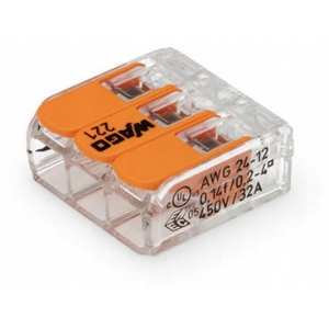 WAGO Szybkozłączka złączka uniwersalna 3x4mm 10szt