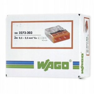 Szybkozłączka 2273 Wago 3x2,5 oryginalna 100szt.