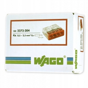 Szybkozłączka 2273 Wago 4x2,5 oryginalna 100szt