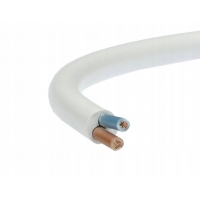 Przewód kabel prądowy linka OMY 2X0,5 biały