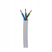 Przewód kabel prądowy linka OMY 3X1,5 biały