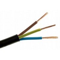 Przewód kabel OW 3x1,5mm2 H05RR-F 1M gumowy guma