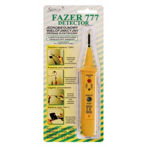FAZER 777 SUNCO DETEKTOR PRÓBNIK NAPIĘCIA TESTER