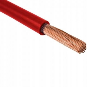 Przewód kabel linka LGY H07V 1x0,75mm CZERWONY 1MB