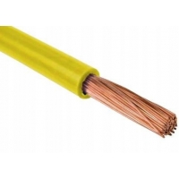 Przewód kabel linka LGY H07V-K 2,5mm ŻÓŁTY 1M