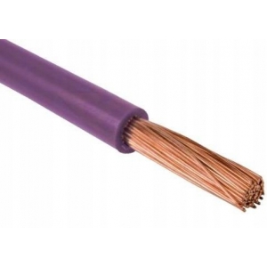 Przewód kabel linka LGY H07V-K 2,5mm FIOLETOWY 1M