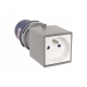 Adapter 16A/3p 230V kempingowy przejściówka nieb