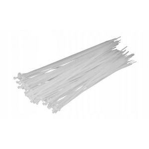 Opaski zaciskowe kablowe 4,8x300 mm 25 szt. białe