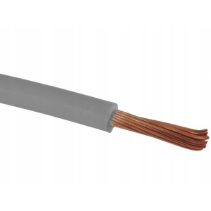 Przewód kabel linka LGY H05V-K 1x0,75mm SZARY 1MB
